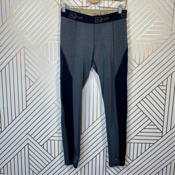 AuRum Mindfulness Mid-Rise Leggings in‎ Gray - Picture 2 of 10